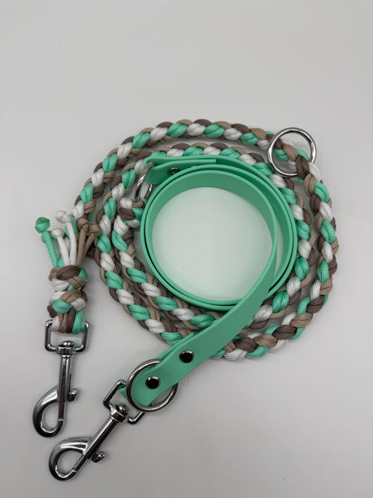 Biothane/Paracord Leine 2m rund