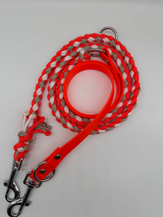 Biothane/Paracord Leine 2m rund