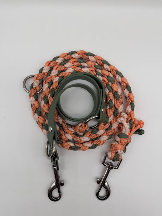 Biothane/Paracord Leine 2m rund
