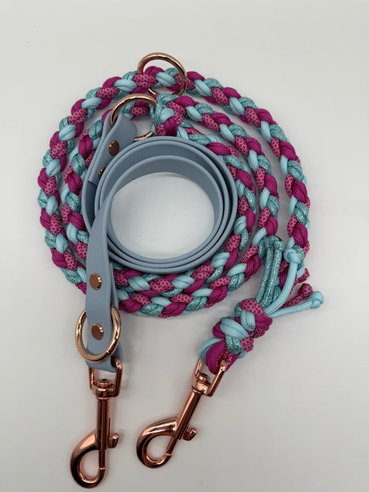 Biothane/Paracord Leine 2m rund