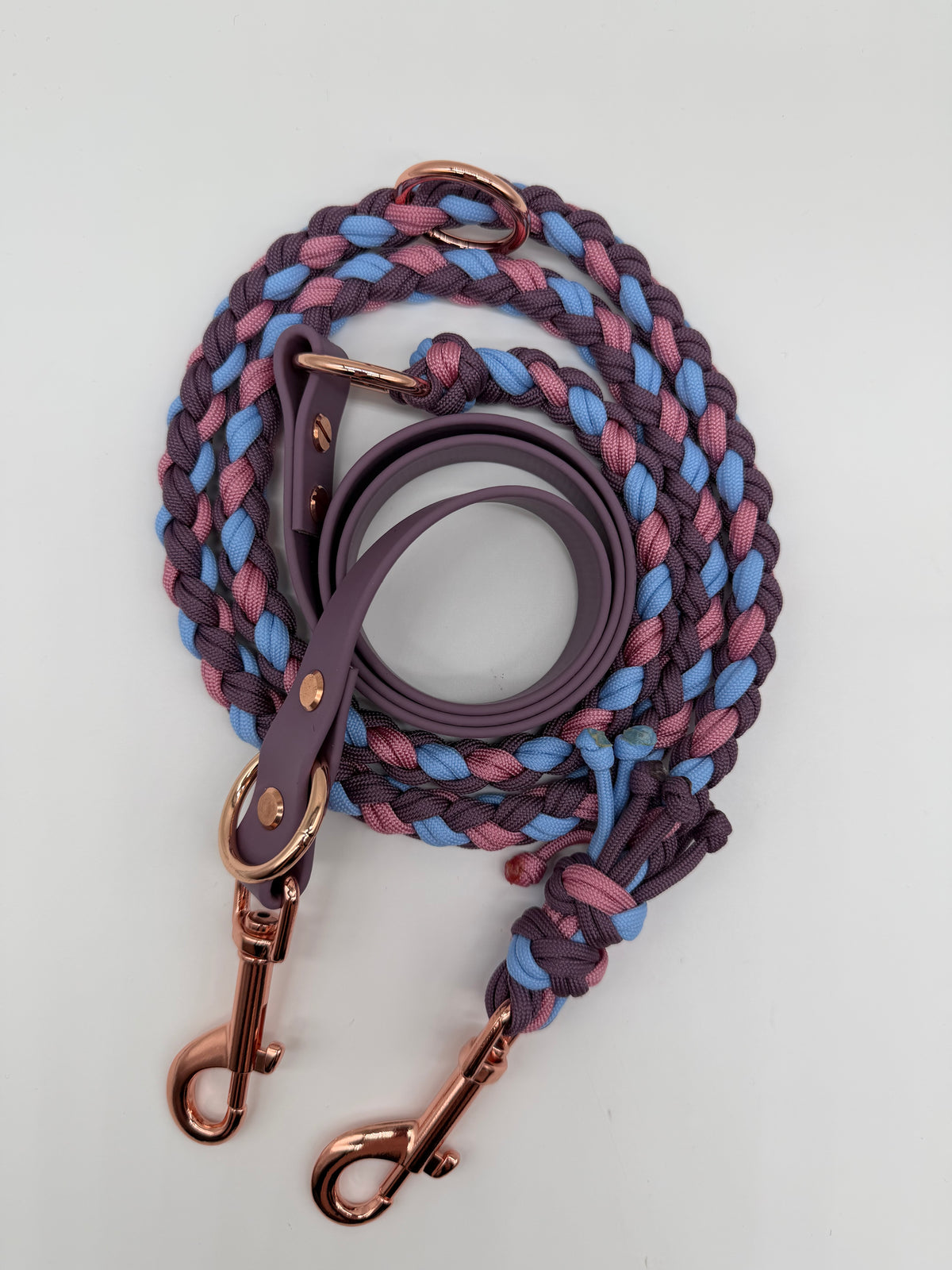 Biothane/Paracord Leine 2m rund