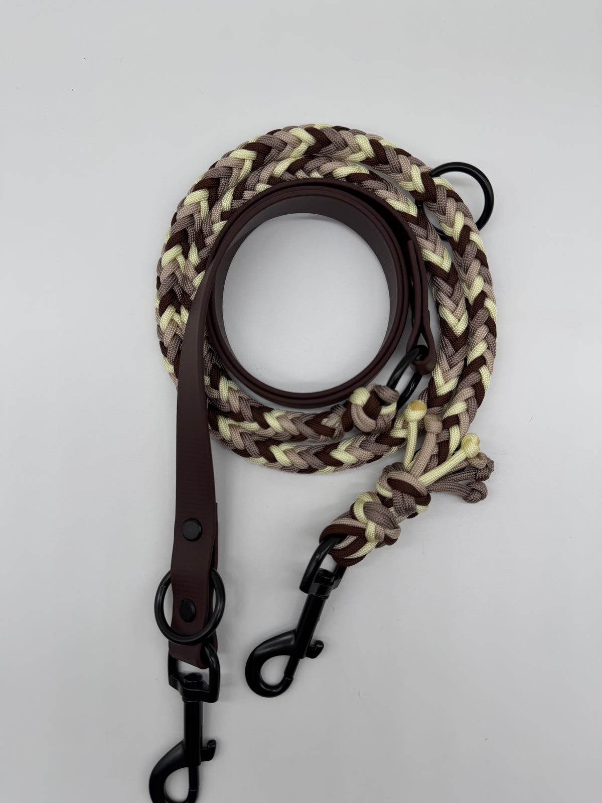 Biothane/Paracord Leine 2m eckig