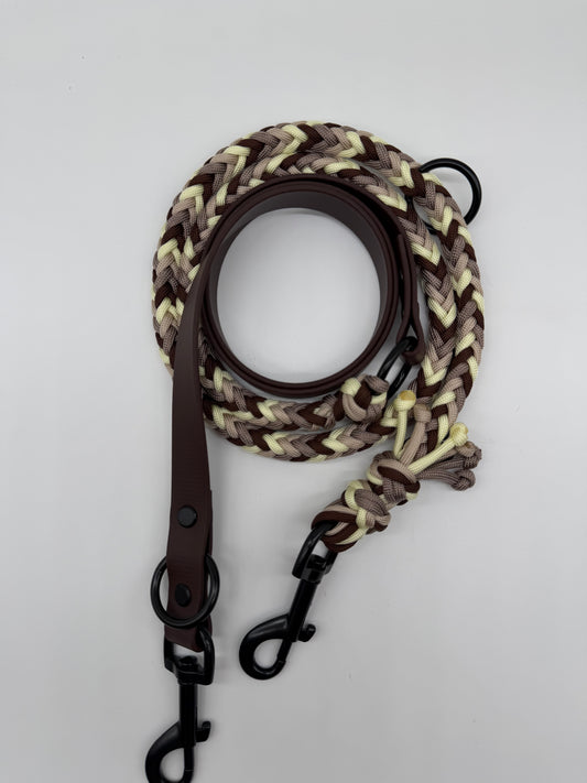 Biothane/Paracord Leine 2m eckig