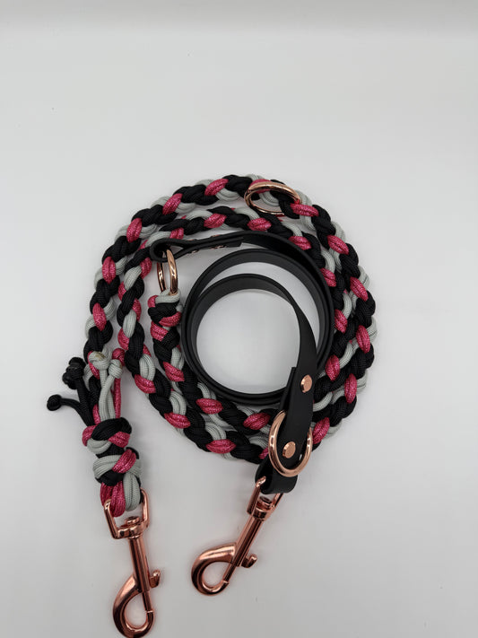 Biothane/Paracord Leine 2m rund