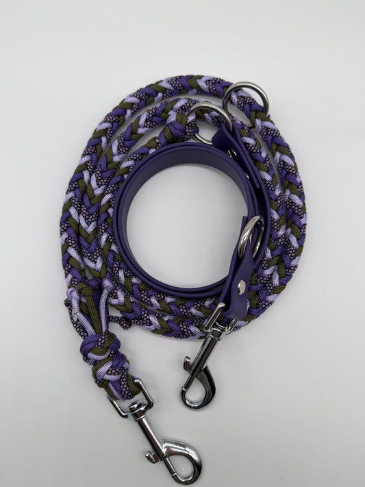 Biothane/Paracord Leine 2m eckig