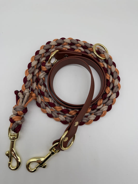 Biothane/Paracord Leine 2m rund
